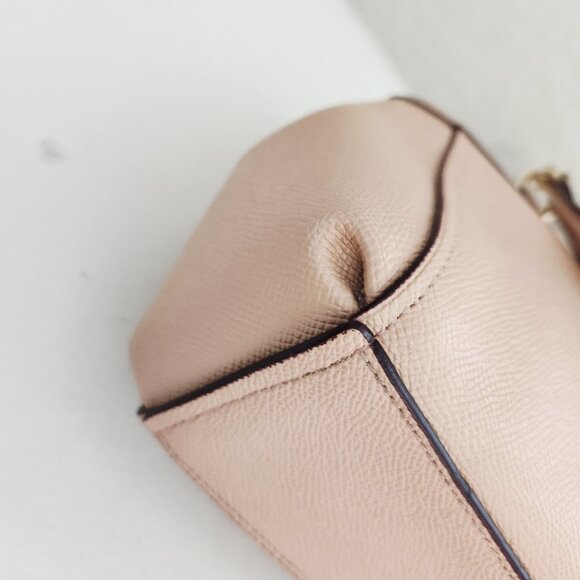 Like New Coach Mini Brooke Blush Leather Shoulder Bag Purse - Picture 12 of 17